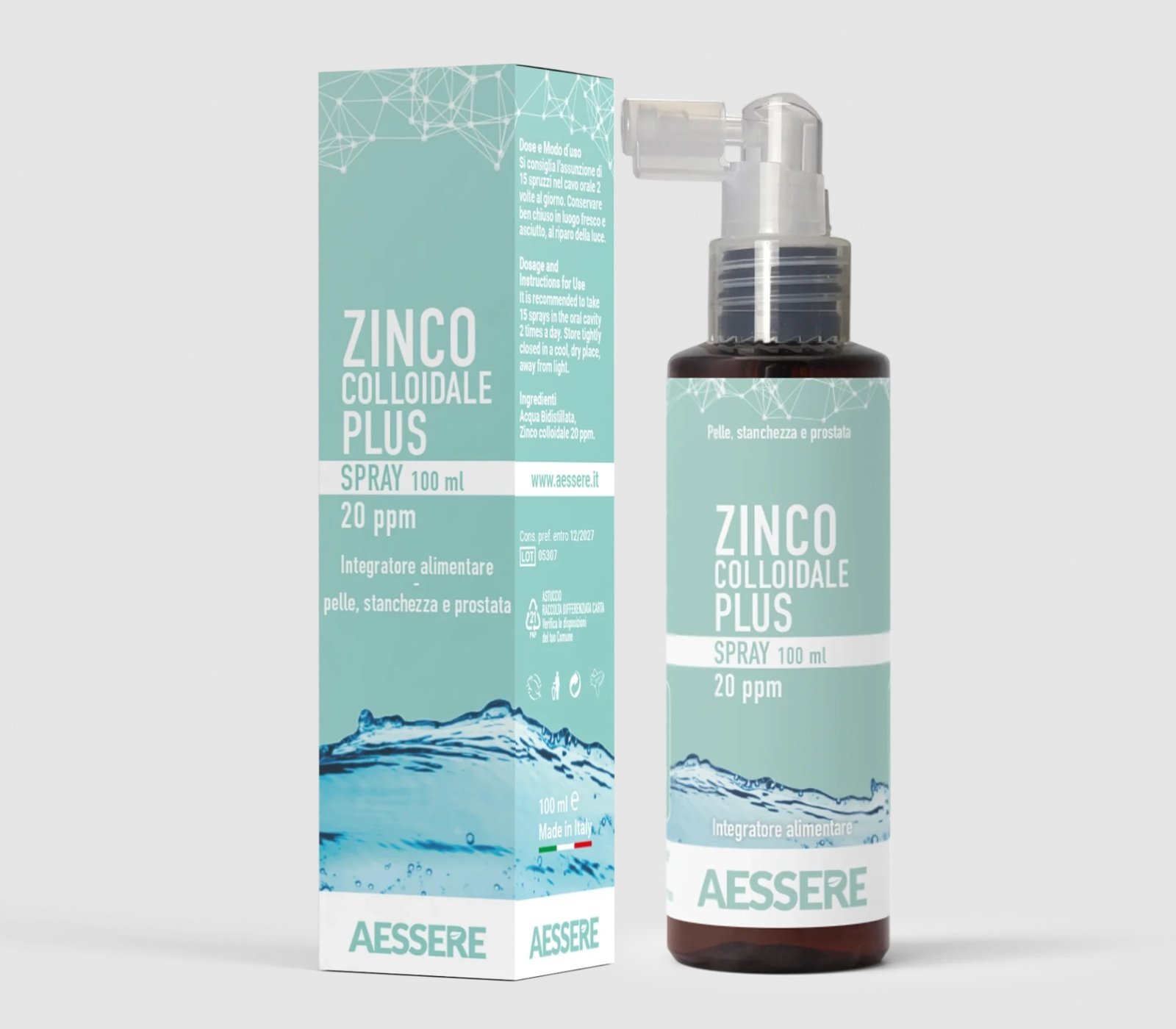 915.jpg Zinco Colloidale Plus Spray 20 ppm 100 ml - immagine 1